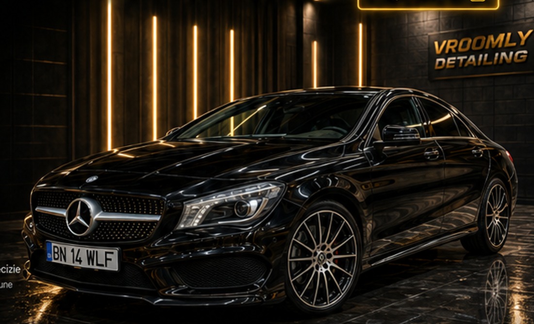 Mercedes CLA Vroomly într-un studio premium